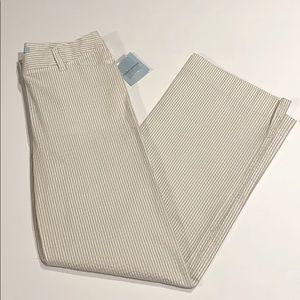 Gene Meyer SZ 8 Striped Flat Front Pants New D10